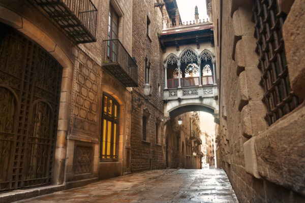 Barcelona,Gothic,Quarter,,Carrer,Del,Bisbe